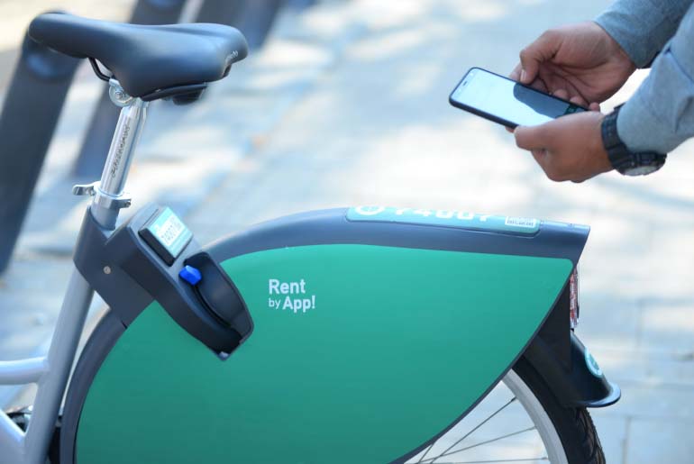 eco friendly bike rental app