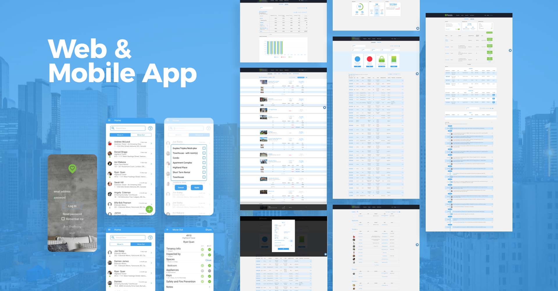 property management system for landlords-web and mobile app
