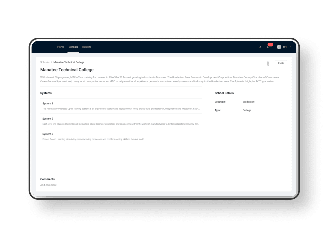 system to automate industrial education-learning management system