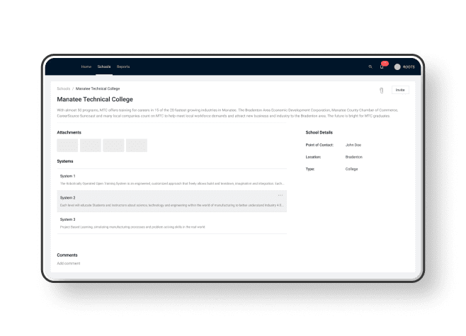 system to automate industrial education-learning management systems