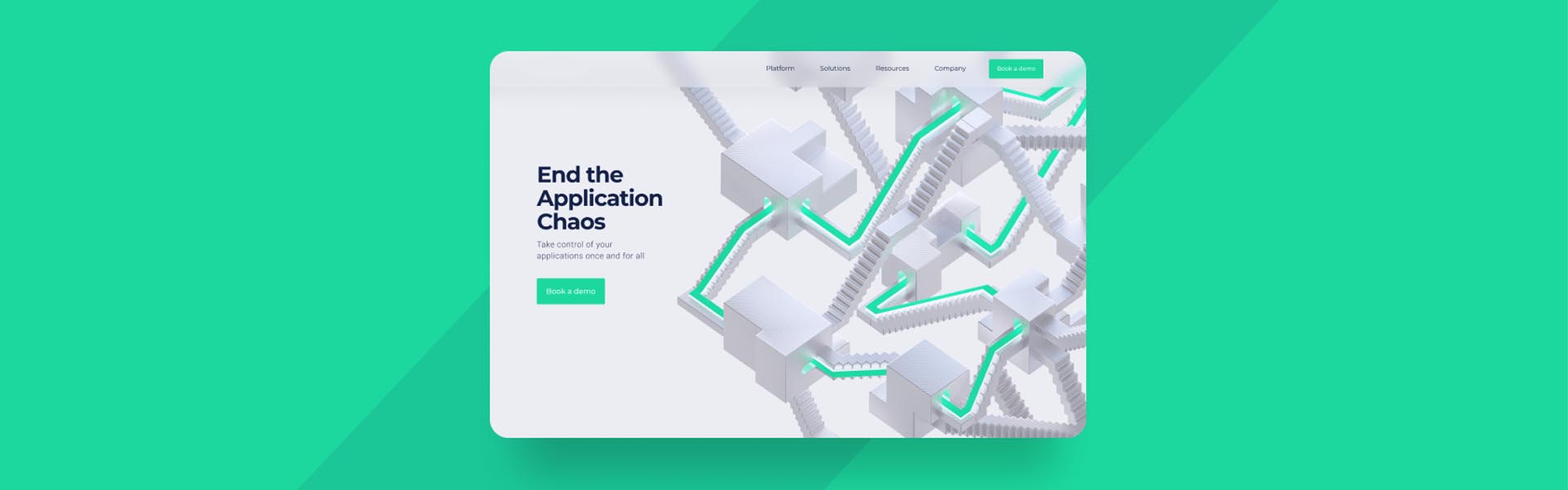 web platform for an application intelligence software