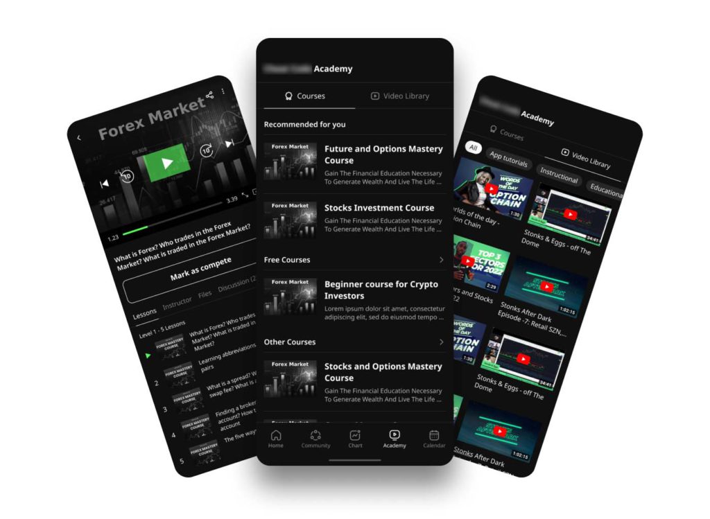 Features for premium members
