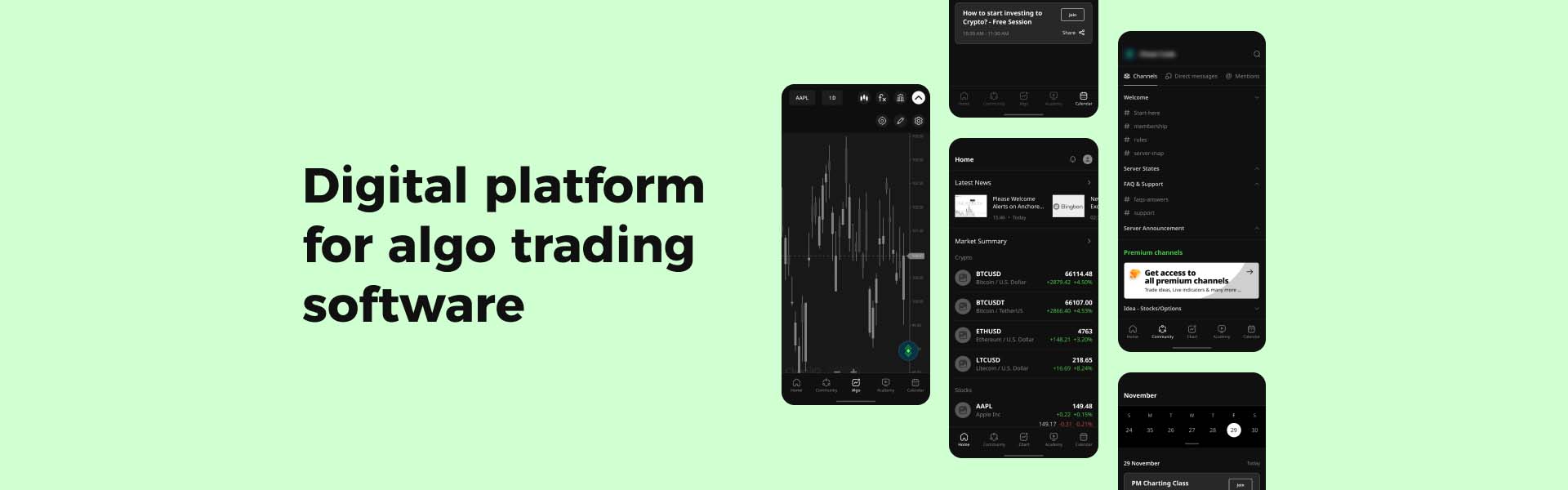 digital platform for algo trading software banner
