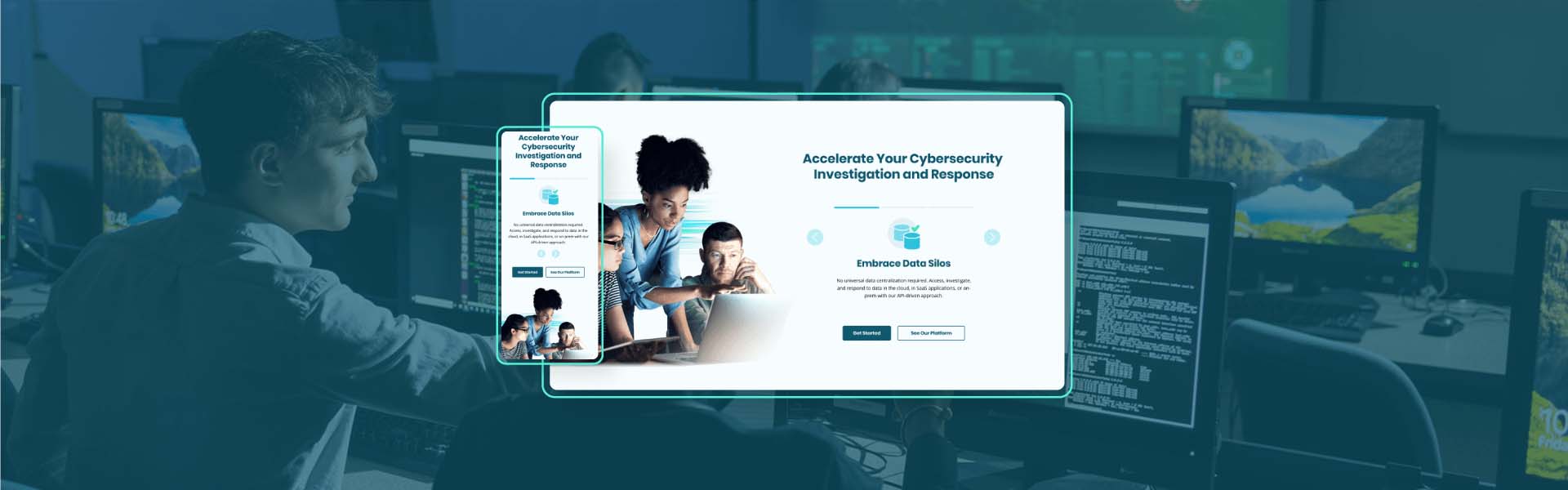 website for a cybersecurity investigation product