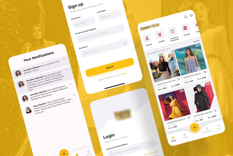 ecommerce app design